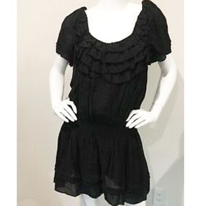 Vertigo Paris Black Ruffle Dress with Lining
